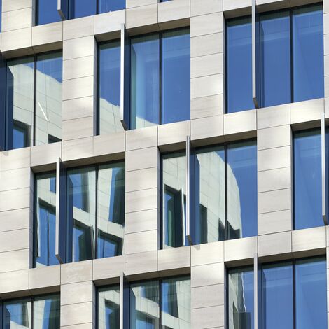ConceptWall 50 Fachadas, ConceptWall 86 Fachadas, CW 86 Standard Fachadas e CW 86-EF Fachadas - Quatuor Brussels: Sustainable Architecture localizado em Brussels, België