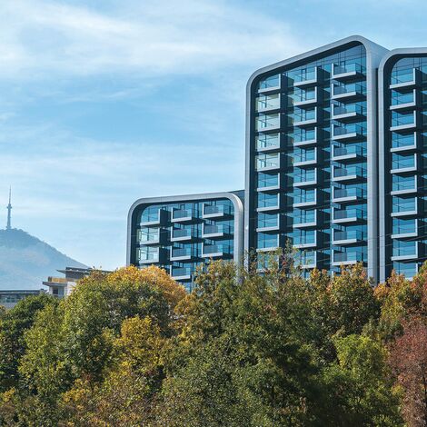 ConceptWall 50 Fachadas e ConceptSystem 77 Janelas - A3 Advanced Architecture Apartments localizado em Sofia, Bulgarije