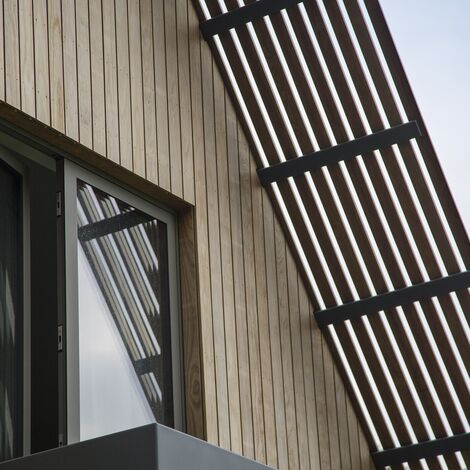 CS 86-HI (c) Sistemas cancelados, ConceptWall 50 Fachadas e HiFinity Correr e Harmónio - Villa Casa da Floresta Voorschoten localizado em Voorschoten, nos Países Baixos
