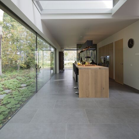 CS 86-HI (c) Sistemas cancelados, ConceptWall 50 Fachadas e HiFinity Correr e Harmónio - Villa Casa da Floresta Voorschoten localizado em Voorschoten, nos Países Baixos