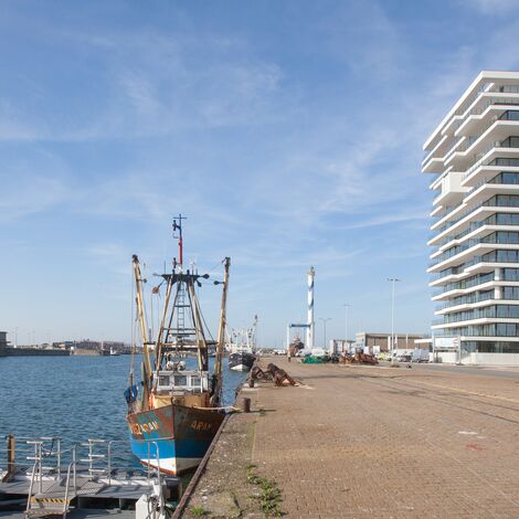 ConceptSystem 77 Janelas e ConceptWall 50 Fachadas - Complexo de apartmentos Baelskaai 12 (Oosteroever) localizado em Oostende, België