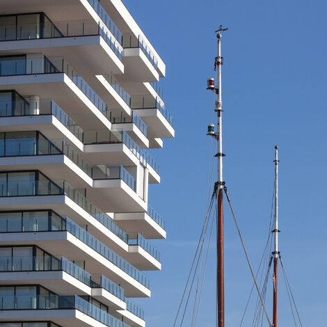 ConceptSystem 77 Janelas e ConceptWall 50 Fachadas - Baelskaai 12 (Oosteroever) localizado em Oostende, België