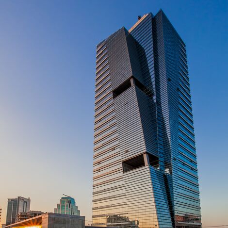 CW 50-SC Fachadas - Business center Paragon Tower localizado em Ankara, Turquia