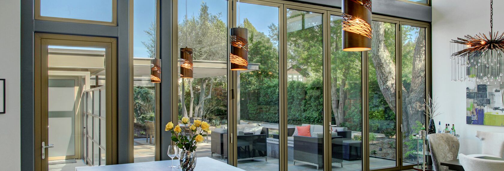 ConceptSystem 68 Janelas, ConceptFolding 77 Correr e Harmónio e ConceptSystem 68 Portas - Villa Modern Prairie localizado em Sonoma Wine Country, Estados Unidos da América