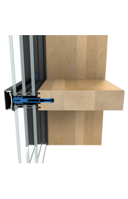 Brochura de produto da solução de caixilharia de aluminio e madeira TimberWall 50