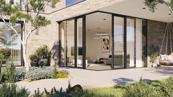 MasterPatio open corner solution by Reynaers Aluminium.