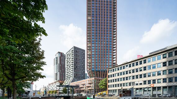 ConceptWall 50 Fachadas e ConceptPatio 155 Correr e Harmónio - CasaNova localizado em Rotterdam, nos Países Baixos