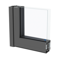 Render 3D da variante Funcional da porta de aluminio SlimLine 38